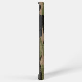 Vervaaide groene camouflage samsung galaxy hoesje (Rechterkant)
