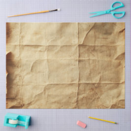 Vervaardig verfrommeld papier met een afgedragen u