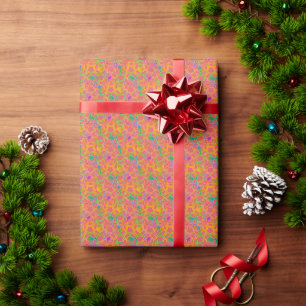 Vervaardigd Floral Chainmail in Roze Cadeaupapier
