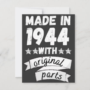 vervaardigd in 1944 met originele onderdelen, feestdagenkaart