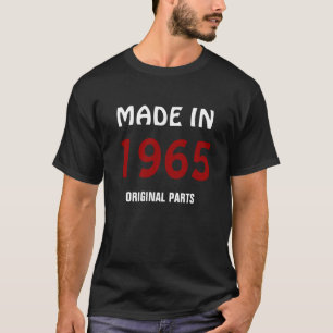 Vervaardigd in 1965, originele onderdelen t-shirt