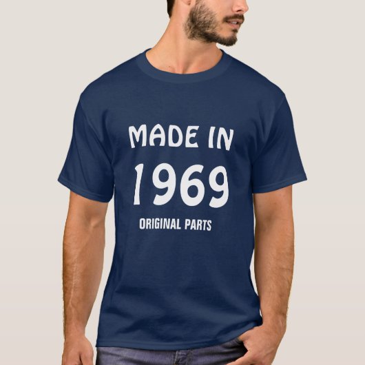 Vervaardigd in 1969, Originele Delen, T-shirt (Voorkant)