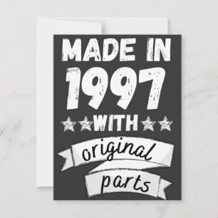 vervaardigd in 1997 met originele onderdelen, feestdagenkaart