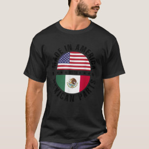 Vervaardigd in Amerika met Mexicaanse delen, Veren T-shirt