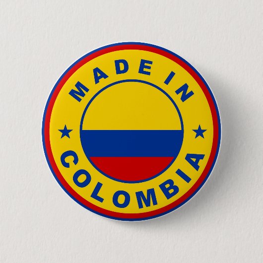 vervaardigd in de colombiaanse ronde met de milieu button 5,7 cm (Voorkant)