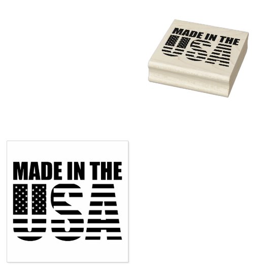 Vervaardigd in de Verenigde Staten Rubberstempel (Gestempeld)