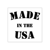 Vervaardigd in de Verenigde Staten Rubberstempel (Afrduk)