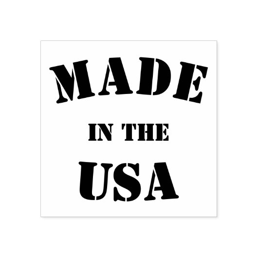 Vervaardigd in de Verenigde Staten Rubberstempel (Afrduk)