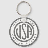 Vervaardigd in de Verenigde Staten Sleutelhanger (Voorkant)