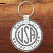 Vervaardigd in de Verenigde Staten Sleutelhanger (Voorkant)