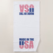 Vervaardigd in de Verenigde Staten Strandlaken (Voorkant)