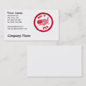 Vervaardigd in VS-visitekaartje voor het ontwerpen Visitekaartje (Voorkant / Achterkant)