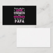 Vervaardigd met de liefdeskracht veerkracht van vu visitekaartje (Voorkant / Achterkant)