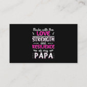 Vervaardigd met de liefdeskracht veerkracht van vu visitekaartje (Voorkant)