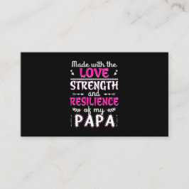 Vervaardigd met de liefdeskracht veerkracht van vu visitekaartje