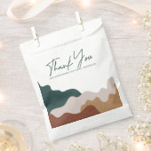 Vervaardigd met liefdespapiertas bedankzakje (Geknipt)