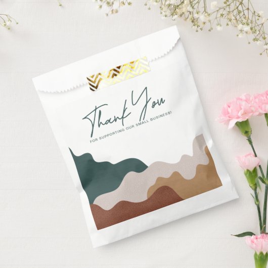 Vervaardigd met liefdespapiertas bedankzakje (Gezegeld)