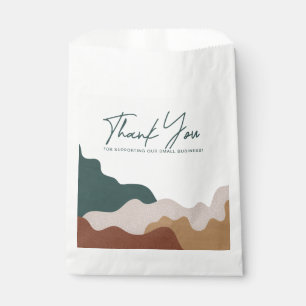 Vervaardigd met liefdespapiertas bedankzakje