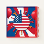 "Vervaardigd met zorg" Notitieboek (Achterkant)