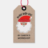 Vervaardigd uit kerstcadeautjes Label Cadeaulabel (Voorkant)