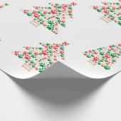 Vervaardigd uit peul met kerstboom cadeaupapier (Hoek)