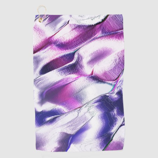vervaardigd van metaal van steen, in lila en paars golfhanddoek (Voorkant)