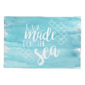 Vervaardigd voor het Zee Waterverf Pillow-Hoesje Kussensloop (Achterkant)