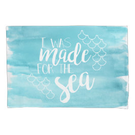 Vervaardigd voor het Zee Waterverf Pillow-Hoesje Kussensloop