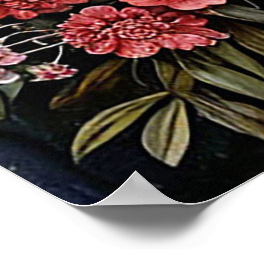 Vervaardigde bloemschikken poster (Hoek)