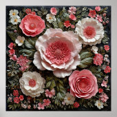 Vervaardigde bloemschikken poster (Voorkant)