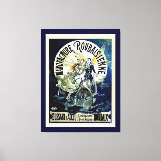 Vervaardiging van fietsen van Roubaisienne Canvas Afdruk (Voorkant)
