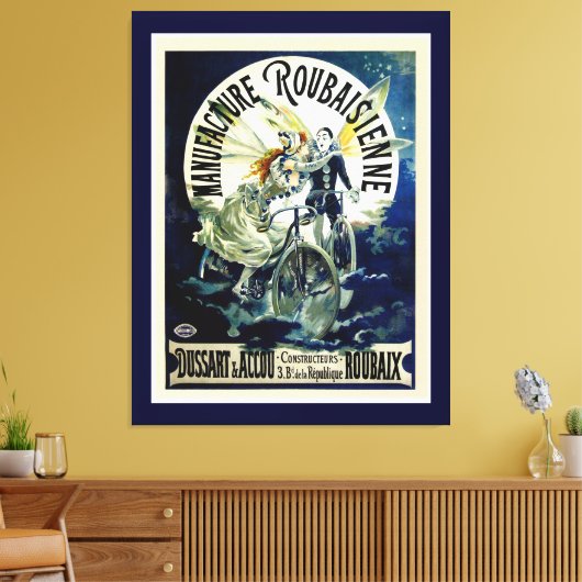 Vervaardiging van fietsen van Roubaisienne Canvas Afdruk (Insitu (Woonkamer))