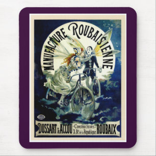 Vervaardiging van fietsen van Roubaisienne Muismat