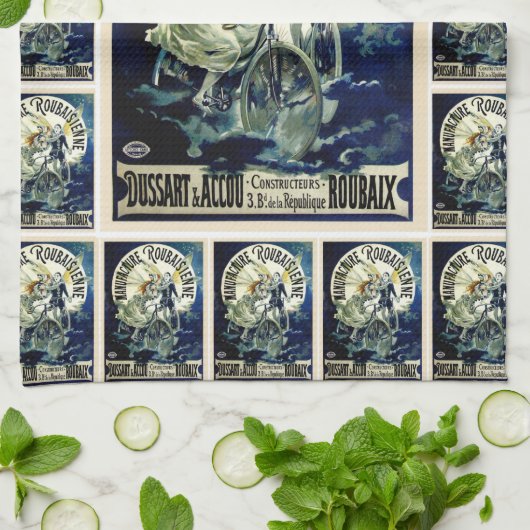 Vervaardiging van fietsen van Roubaisienne Theedoek (Gevouwen)