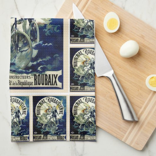 Vervaardiging van fietsen van Roubaisienne Theedoek (Quarter Fold)