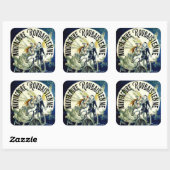 Vervaardiging van fietsen van Roubaisienne Vierkante Sticker (Vel)