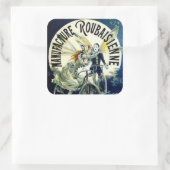 Vervaardiging van fietsen van Roubaisienne Vierkante Sticker (Tas)
