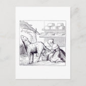 Vervaardiging van kazen in Zwitserland na een week Briefkaart (Voorkant)