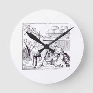 Vervaardiging van kazen in Zwitserland na een week Ronde Klok