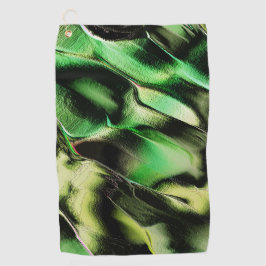 Vervaardiging van steenmetaal, groen en crèmekleur golfhanddoek