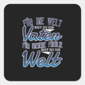 Vervaders dag Duits Vierkante Sticker (Voorkant)