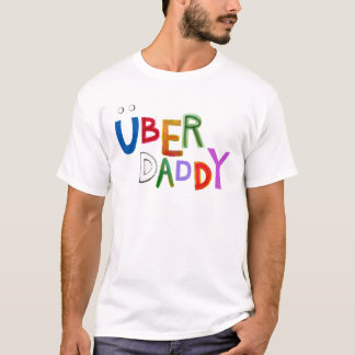 Vervaders dag Uber Papa leuk vaders leuke kunstzin T-shirt