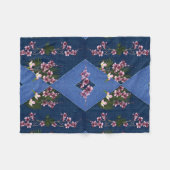 Vervagen en gespannen ruitpatroonblanco mengen fleece deken (Voorkant (Horizontaal))