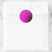Vervagen: Magenta en Cloud Ronde Sticker (Tas)