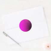 Vervagen: Magenta en Cloud Ronde Sticker (Envelop)