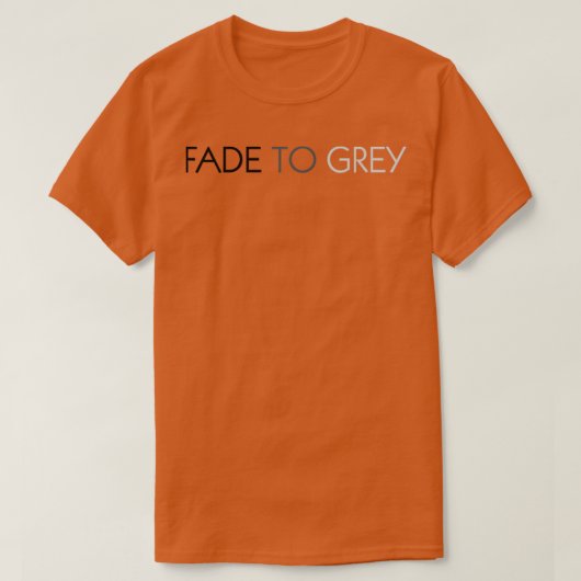 Vervagen naar grijs t-shirt (Design voorkant)