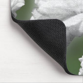 Vervagen naar groen, witte roze digitale collage muismat (Hoek)