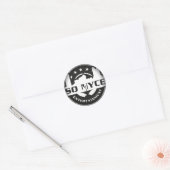 Vervagen naar zwarte ronde stickers (Envelop)