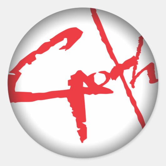 Vervagen naar zwarte ronde stickers (Voorkant)