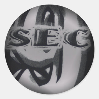 Vervagen naar zwarte ronde stickers